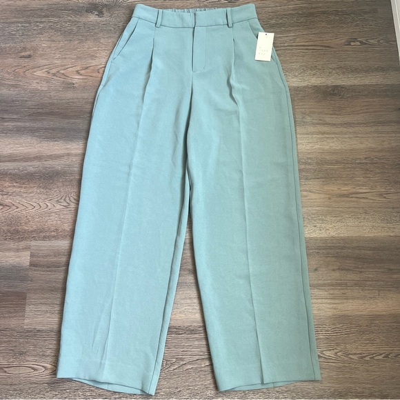 Women's Signature Crepe Essential Trouser - a New Day™ Green 6: High Rise - Picture 2 of 6